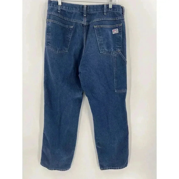 Tyndale FRMC Jeans Flame Resistant Pants F290T Blue Relaxed Carpenter 36x32 EUC - Picture 2 of 16